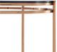 VIG Furniture Modrest Bradford Chrome/Rosegold Modern End Table-3