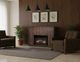 International Furniture Direct Dark Mezquite Stained Dark Console-1
