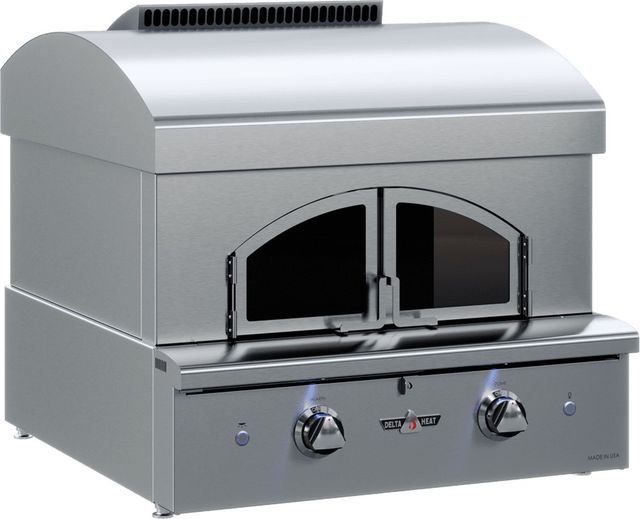 Delta Heat 30" Stainless Steel Built-In Pizza Oven with Removable Glass Doors-1