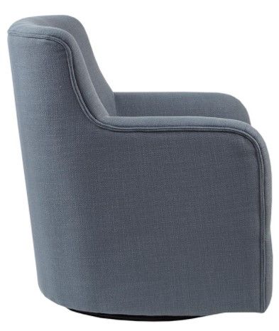 Olliix by Madison Park Adele Blue Swivel Chair-2