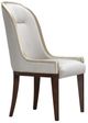 Michael Amini® Houston Mushroom Gray/Walnut Side Chair-0