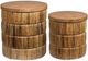 Crestview Collection Choco 2-Piece Brown Storage Nesting Table Set-4