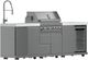 FORNO® Bulnes Series Alta Qualita White Outdoor Kitchen Kits-3