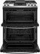 GE® 30" Stainless Steel Slide-In Natural Gas Double Oven Range-1