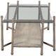 Fairfield® Temperate Grove Glass Top Cocktail Table with Sanibel Base-2