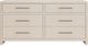 Modus Furniture Wallen White Sand 6-Drawer Dresser-2