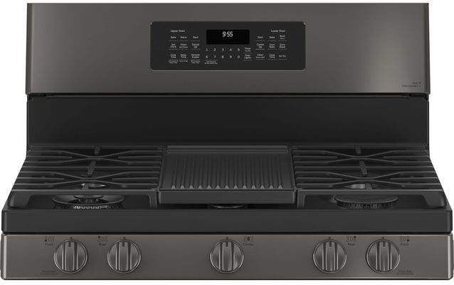 GE Profile™ 30" Fingerprint Resistant Black Stainless Steel Freestanding Natural Gas Range-3