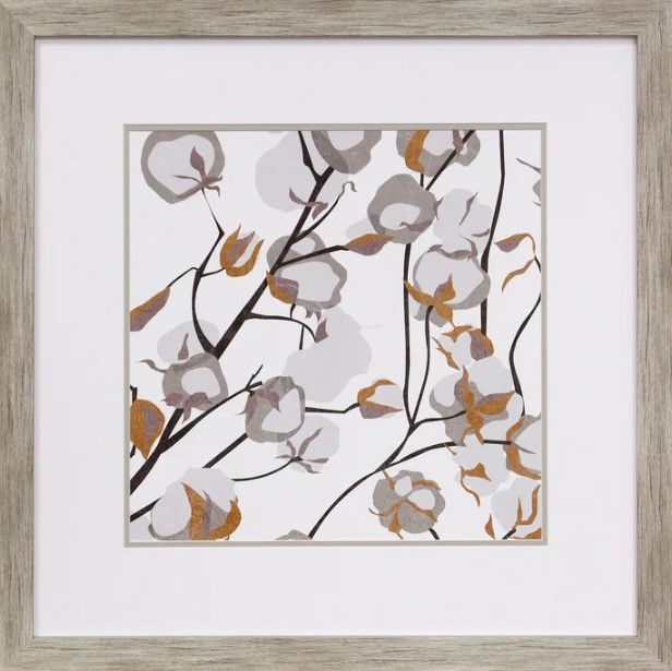 Stylecraft Cotton Balls I Beige/White Wall Art-0