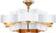 Currey & Company Grand Lotus Comtemoprary Gold Leaf/Sugar White Chandelier-1