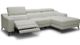 VIG Furniture Modrest Rampart White Right Arm Facing Sectional Sofa with Recliner-0