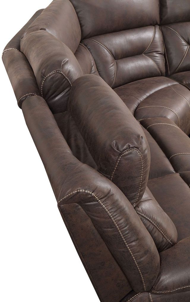 Steve Silver Co. Aria 3-Piece Saddle Brown Power Reclinnig Sectional-2