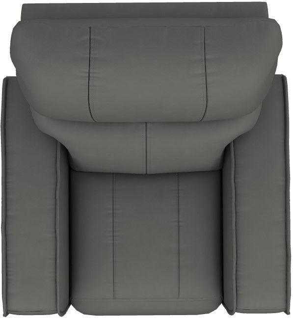 La-Z-Boy® Maddox Slate Leather Power Rocking Recliner with Headrest-4