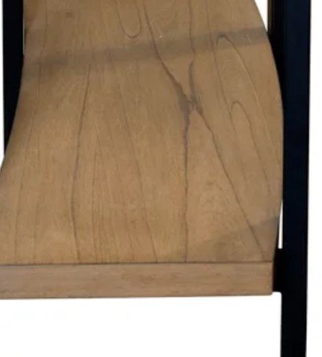 StyleCraft Ebony/Natural Curved Console Table-2