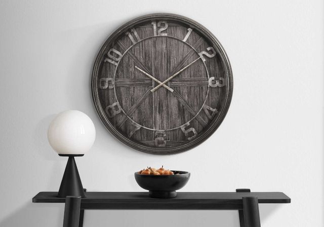Monarch Specialties Inc. Brown 30" Wall Clock-2