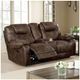 Furniture of America® Kennedy Dark Brown Manual Reclining Loveseat-0