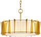 Currey & Company Berwick Contemporary Gold Leaf Semi-Flush Lighting-0