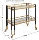Uttermost® Kentmore Black/Gold Bar Cart-2