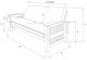 Kodiak Furniture Washington Rustic Walnut Full Futon Frame with Storage-1