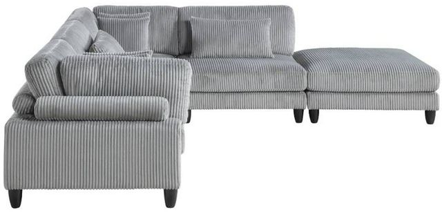 Homelegance® Robstown 5-Piece Gray Modular Sectional with Ottoman-3