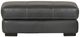 Jackson Furniture Marco Gunmetal Leather Ottoman-1