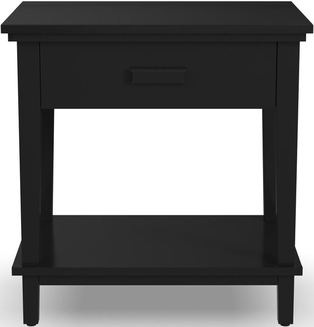 homestyles® Oak Park Black Open Nightstand-1