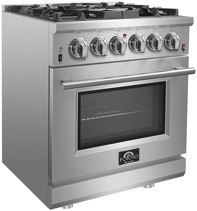 FORNO® Massimo Series 30" Stainless Steel Freestanding Pro Style Gas Range-2