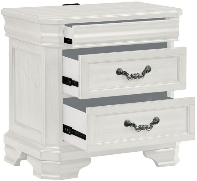 New Classic® Home Furnishings Lyndhurst Vintage White Nightstand-3