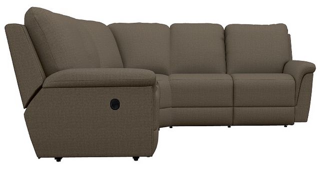 La-Z-Boy® Rigby 3-Piece Java Curve Reclining Sectional-1