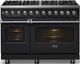 Viking® 5 Series 48" Onyx Pro Style Dual Fuel (NG) Range with Polished Chrome Trim-2
