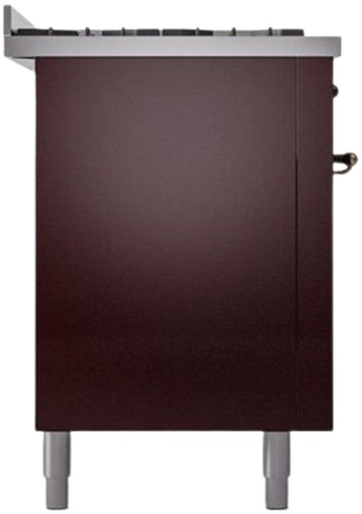 Ilve® Nostalgie II Series 60" Burgundy Pro Style Dual Fuel Range-2