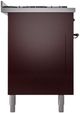 Ilve® Nostalgie II Series 60" Burgundy Pro Style Dual Fuel Range-2