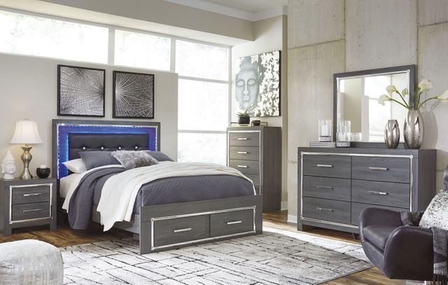 Signature Design by Ashley® Lodanna Gray Full Storage Panel Bed-4