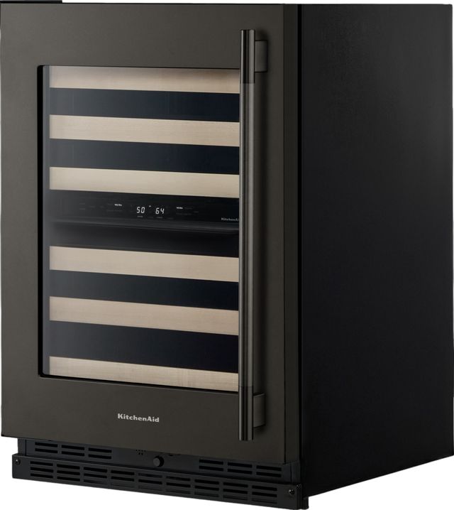 Kitchenaid® 24" Black Ore Built-In Wine Cooler-2