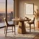 Bernards Elure Brown/Latte Sling Counter Stool-4