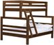 Crate Designs™ Furniture Brindle Twin XL/Queen Offset Ladder End Bunk Bed-0