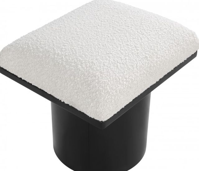 Meridian Furniture Pavilion Cream/Black Modular Stool-3