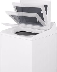 LG 4.8 Cu. Ft. Alpine White Agitator Top Load Washer with EasyUnload™ & AI Sensing
