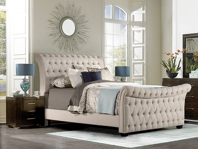 HH2 Home Richmond Linen Stone Queen Headboard-2