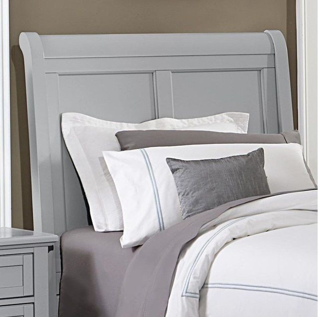 Vaughan-Bassett Bonanza Gray Twin Sleigh Headboard-0