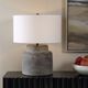 Uttermost® Benedet Aged Dark Gray Table Lamp-2