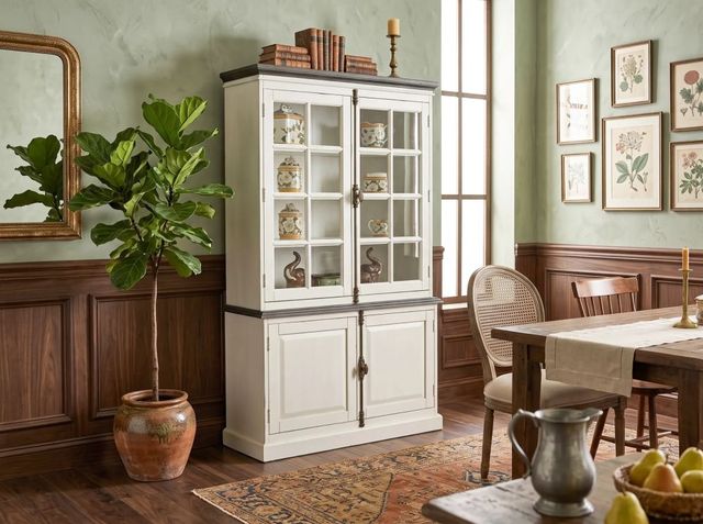 Sunny Designs™ Carriage House European Cottage Buffet and Hutch-1