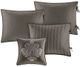 Olliix by Madison Park 6 Piece Dark Grey Quebec Reversible Daybed Cover Set-4