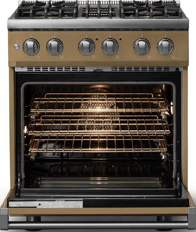 Viking® 5 Series 30" Golden Hour Pro Style Dual Fuel (NG) Range with Polished Chrome Trim-1