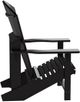 C.R. Plastic Generation Line Black Classic Adirondack Outdoor Chair-1
