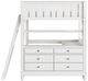 HH2 Home Lake House Neutral White Youth Ful Loft Bed with Desk-3