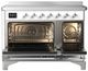 Ilve® Majestic III 48" Custom Pro Style Induction Range with Solid Door and Chrome Trim-1
