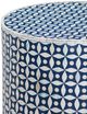 Bassett Mirror Attic Ivory Blue Accent Table-1