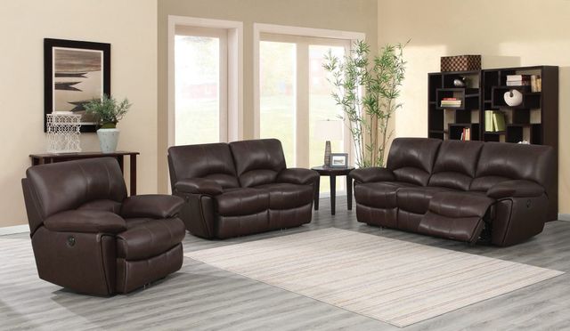 Coaster® Clifford 3-Piece Chocolate Reclining Seating Set-0