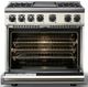 Viking® 7 Series 36" Pure White Pro Style Dual Fuel Range with Griddle-1