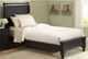 Vaughan-Bassett Cottage Black Queen Sleigh Bed With Low Profile Footboard-0